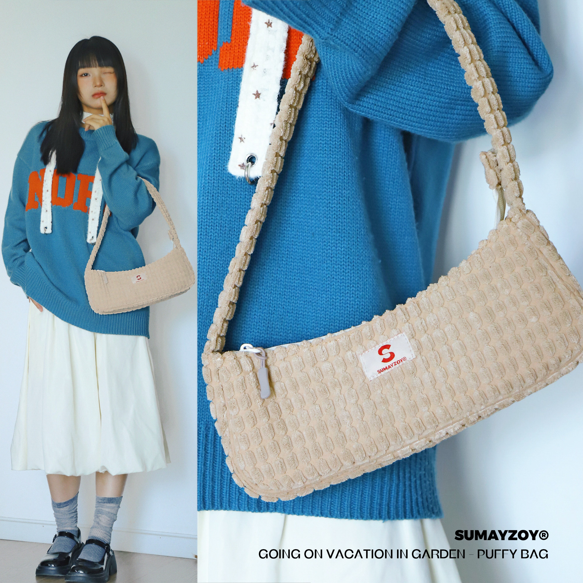 SUMAYZOY毛绒绒手提单肩包腋下包