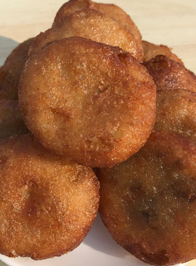 东北老式手工油炸糕传统现炸红小豆糕点糯米糕点每份1000克包邮