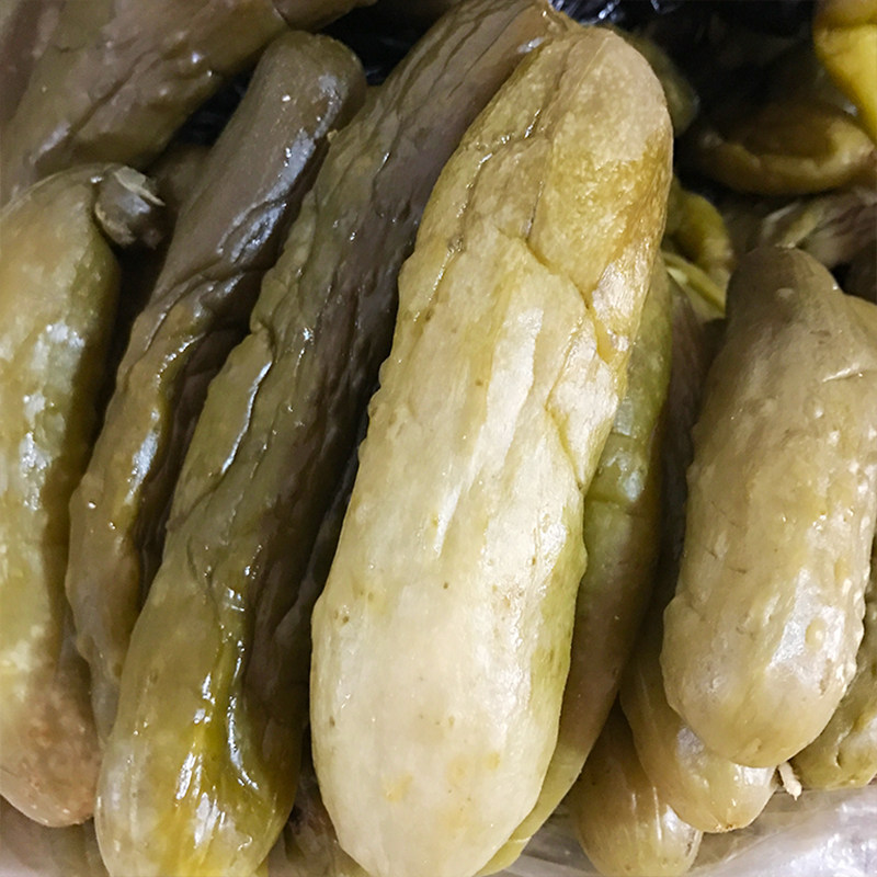 酸黄瓜咸菜 东北特产 农家传统方法腌制旱黄瓜咸菜 每份500g包邮