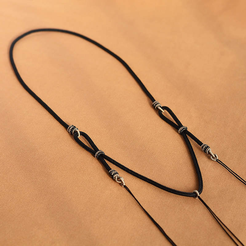 唐卡挂绳泰国佛牌三挂绳吊坠绳男款挂坠绳高端绳子吊坠挂绳观音藏