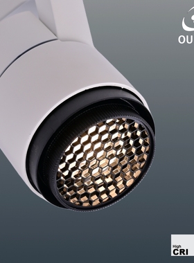 LEDCOB博物馆轨道灯单灯调光射灯调焦轨道灯30W轨道灯美术馆灯