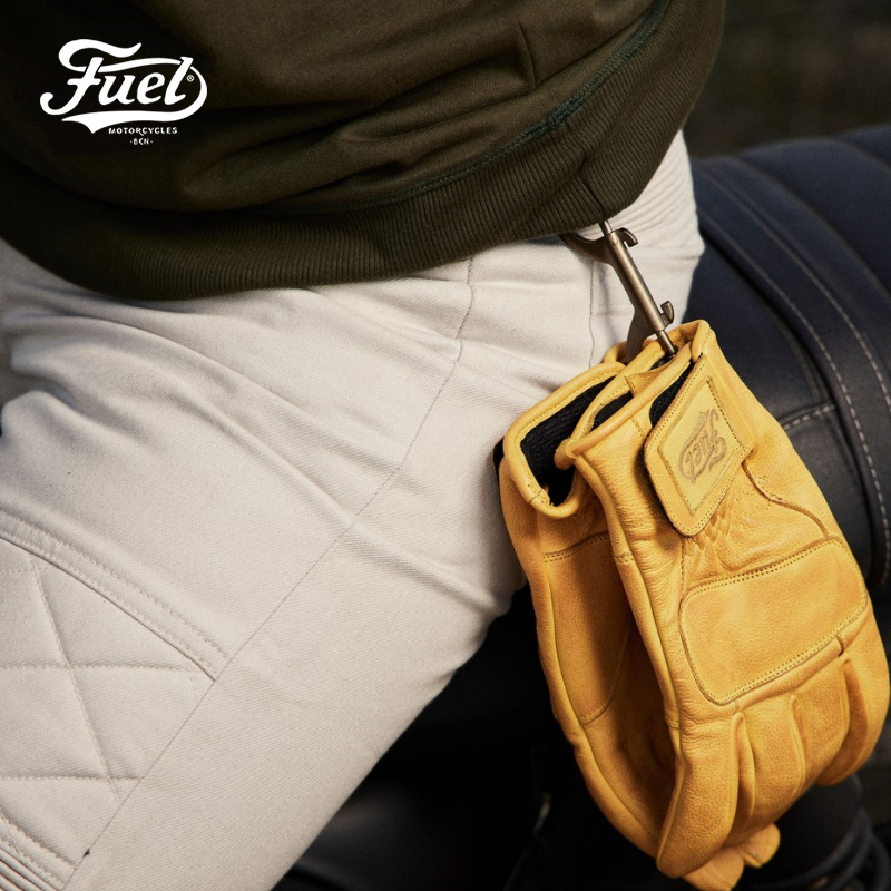 牛皮骑行手套复古护甲摩托车进口