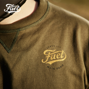 葡制史蒂夫·麦奎因棉刺绣城市骑行衫 Style Biker 卫衣 FUEL