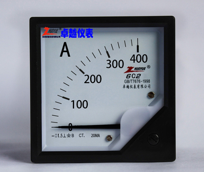 指针式式励磁机械表头直流电流表6C2 0-400A/1MA/4-20MA/75MV/10V