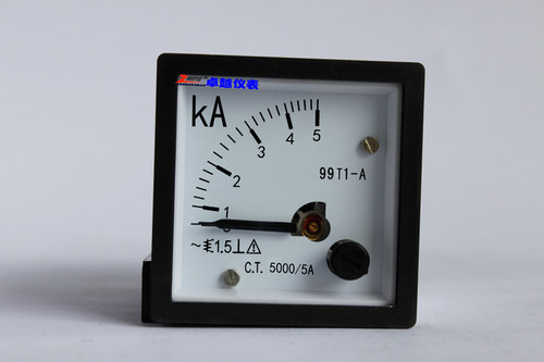 指针式方形交流电流测量仪表99T1 0- 5000/5A  5000/1A