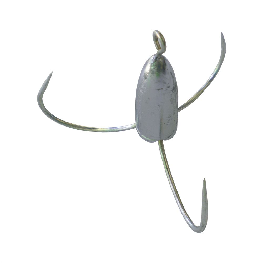 带铅蝴蝶钩巨锚钩 铅付3本钩3扎钩3锚钩无倒刺鱼钩30#/40#