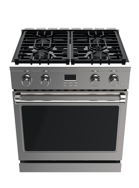 美国thorkitchen30英寸家用开放式厨房天然气四眼燃气烤箱一体灶