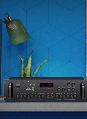 Shinco/新科定阻防啸叫会议专业大功率8通道四分区功放机AV113