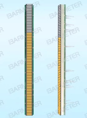 BL64-1005M厂家直销 64段100mm 黄色 LED光柱显示器件