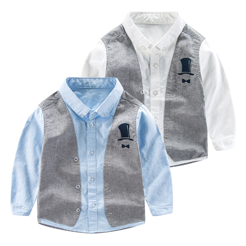 Chemise garcon à manche longue - Ref 2073355 Image 1