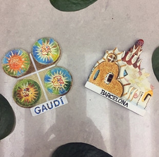 精艺3D冰箱贴纪念收藏出口西班牙奎尔公园太阳神盘糖果屋版权产品