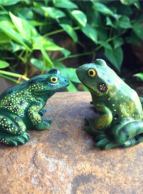 树脂花缸挂件装饰杂货小动物青蛙