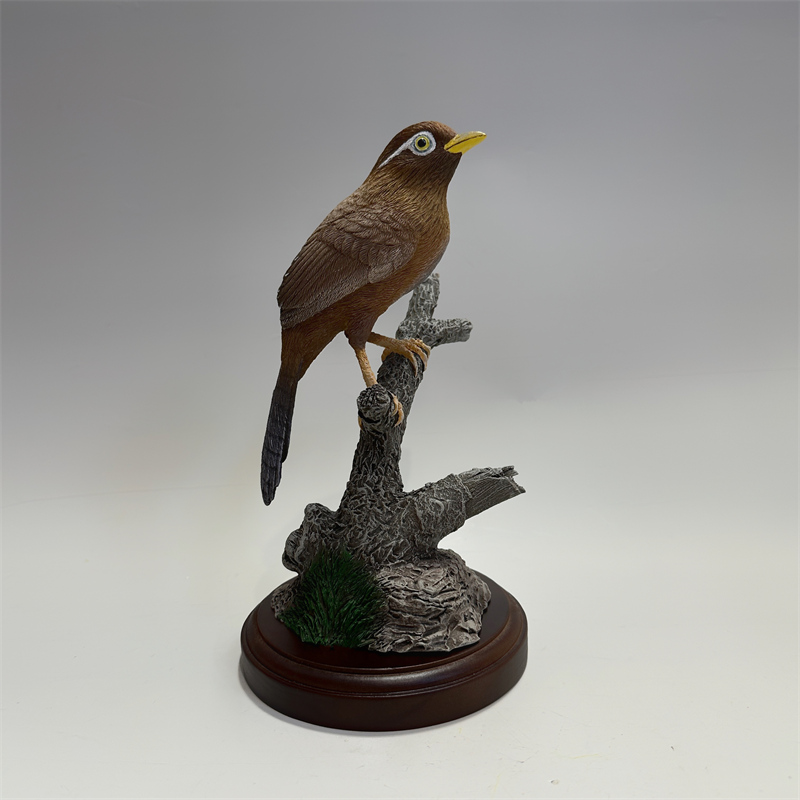 鸟类画眉鸟树脂雕像摆件个性模玩手办模型工艺品家居装饰品原创专
