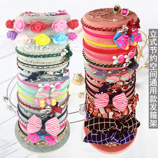 头箍发箍架头饰收纳发卡头绳珠宝首饰品展示道具手串项链手链绒布