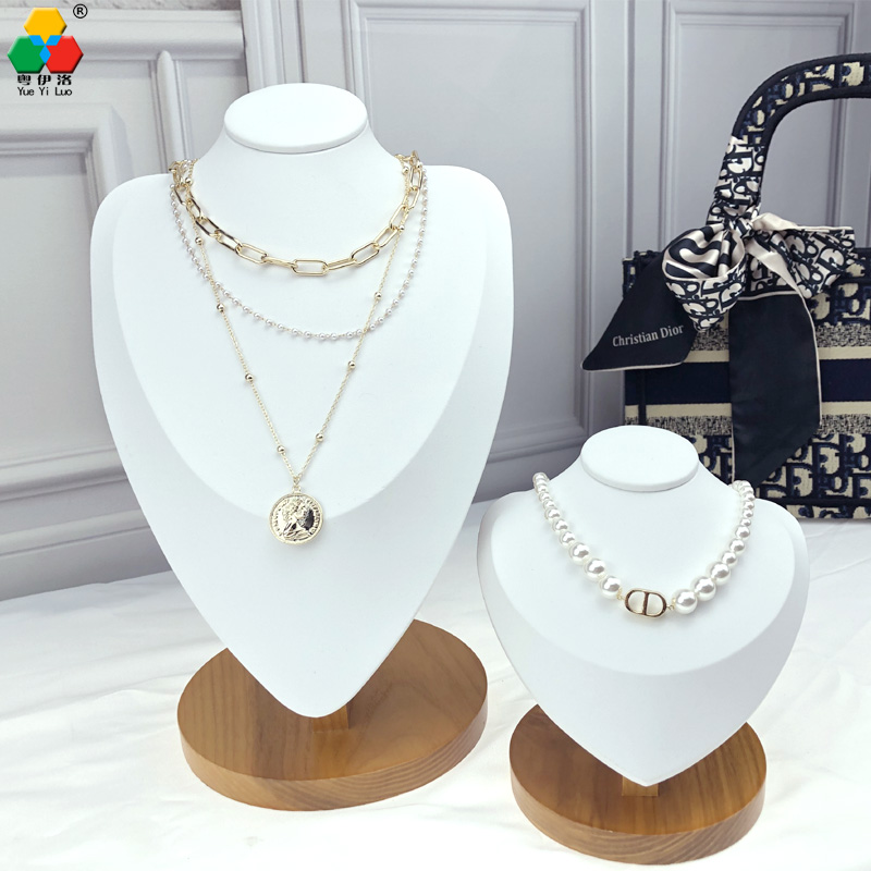 实木项链展示架脖子人像模特