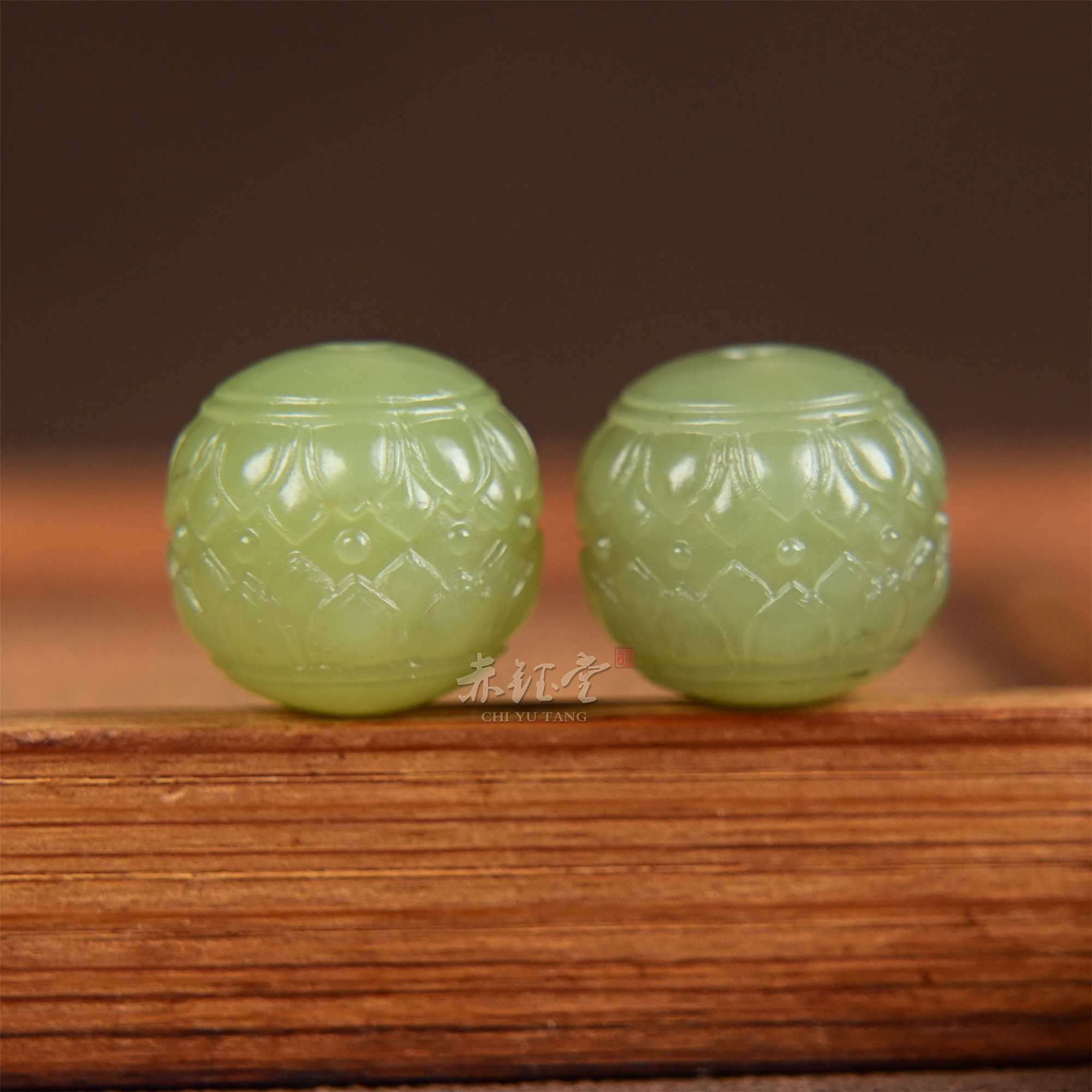和田玉散珠单珠且末黄口料莲花珠