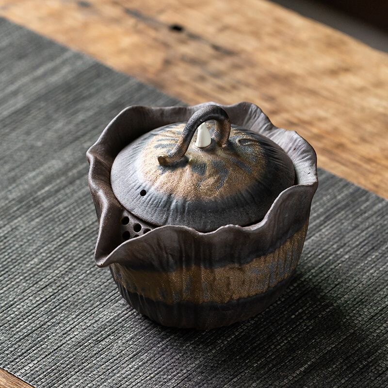 莲蓬手抓壶陶瓷大号防烫泡茶功夫茶具悟道宝瓶壶单个茶杯茶碗茶具