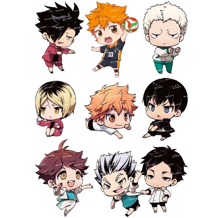 小号f0359-02排球少年卡通动漫笔记本电脑吉他手机旅行拉杆箱贴纸