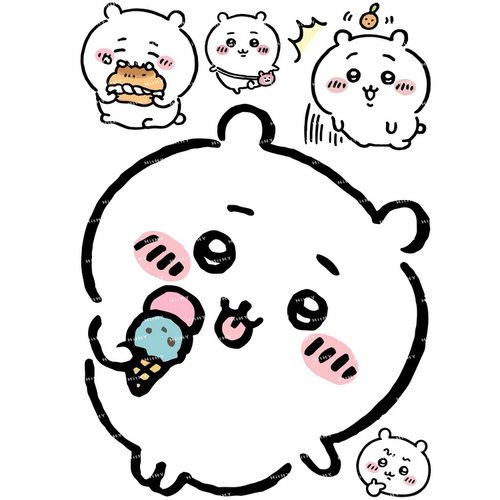 chiikawa乌萨奇大张行李箱贴纸