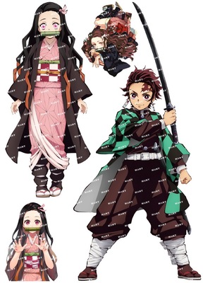 鬼灭之刃笔记本电脑汽车贴纸