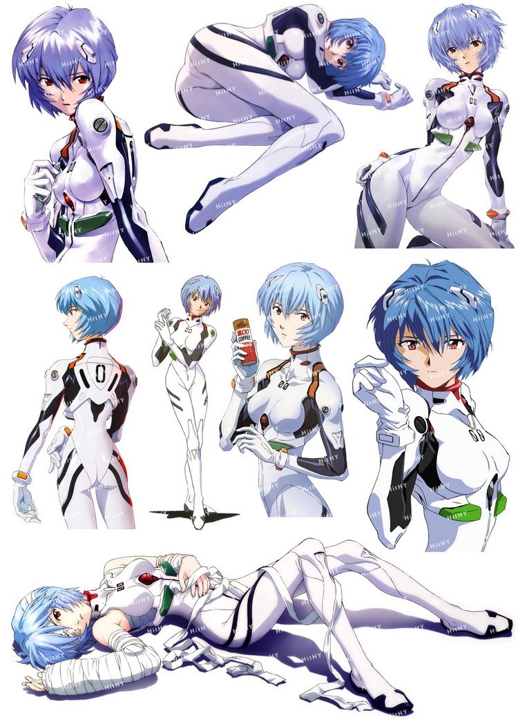 小号f0362-21新世纪福音战士eva动漫电脑吉他手机旅行拉杆箱贴纸