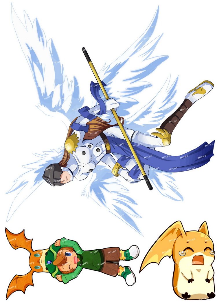 小号f0238-12数码宝贝暴龙卡通动漫笔记本电脑吉他旅行拉杆箱贴纸