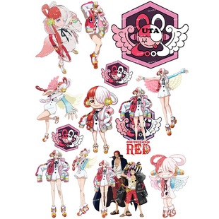 中号F0411-02海贼王红发乌塔动漫电脑笔记本吉他旅行行李拉杆箱贴