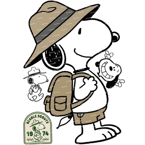 snoopy史努比贴纸户外露营笔记本