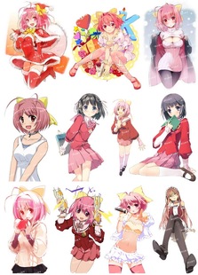 大号F0387-01只有神知道的世界卡通动漫笔记本电脑旅行拉杆箱贴纸