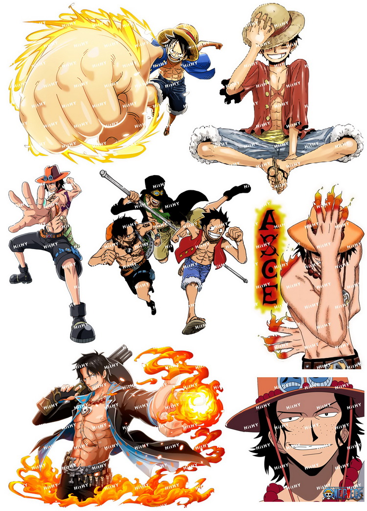 中号F0328-11海贼王卡通动漫笔记本电脑手机吉他旅行拉杆箱贴纸