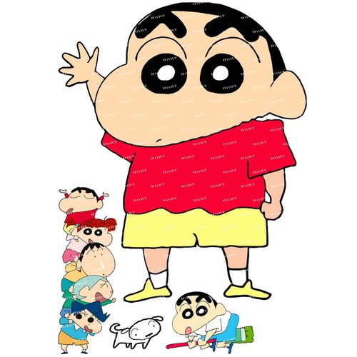 蜡笔小新卡通动漫旅行拉杆箱贴纸