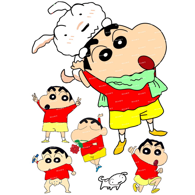 中号蜡笔小新卡通动漫旅行贴纸