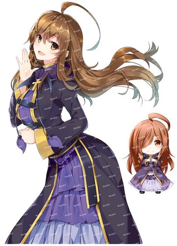 小号F0369-05素晴为美好世界献上祝福动漫电脑吉他旅行拉杆箱贴纸