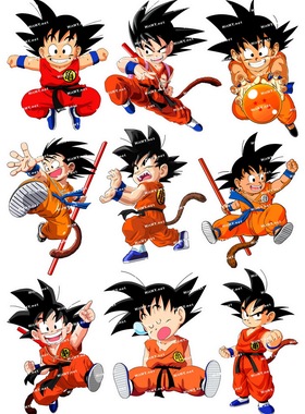 小号F0080-48龙珠超DRAGON BALL卡通动漫笔记本旅行拉杆箱贴纸