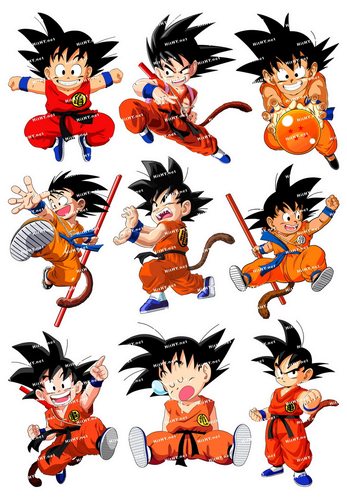 小号龙珠超卡通动漫旅行贴纸