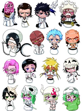 中号F0101-04死神-卡通动漫 笔记本电脑手机死飞汽车旅行箱贴纸