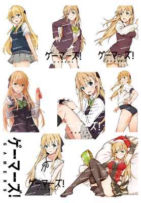大号F0275-05GAMERS电玩咖!天道花怜动漫电脑手机旅行拉杆箱贴纸