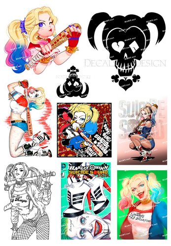 中号F0256-01中丑女哈莉奎茵HarleyQuinn卡通旅行拉杆箱贴纸防水