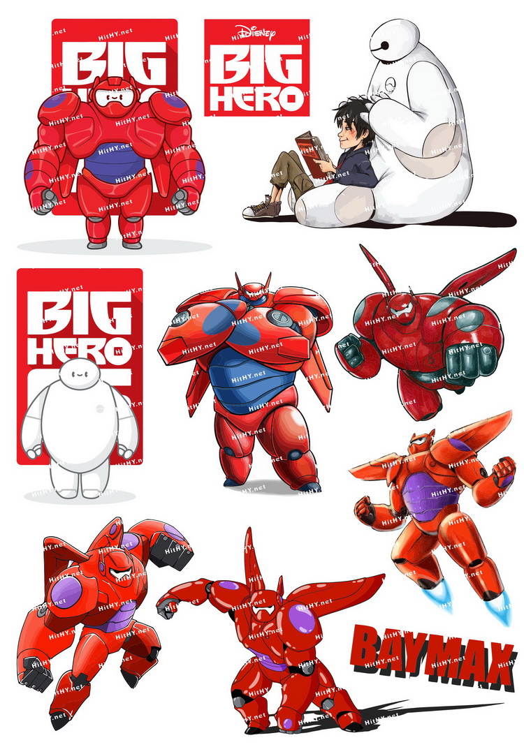 小号F0025-01大白超能陆战队Big Hero6 卡通动漫可爱萌旅行箱贴纸