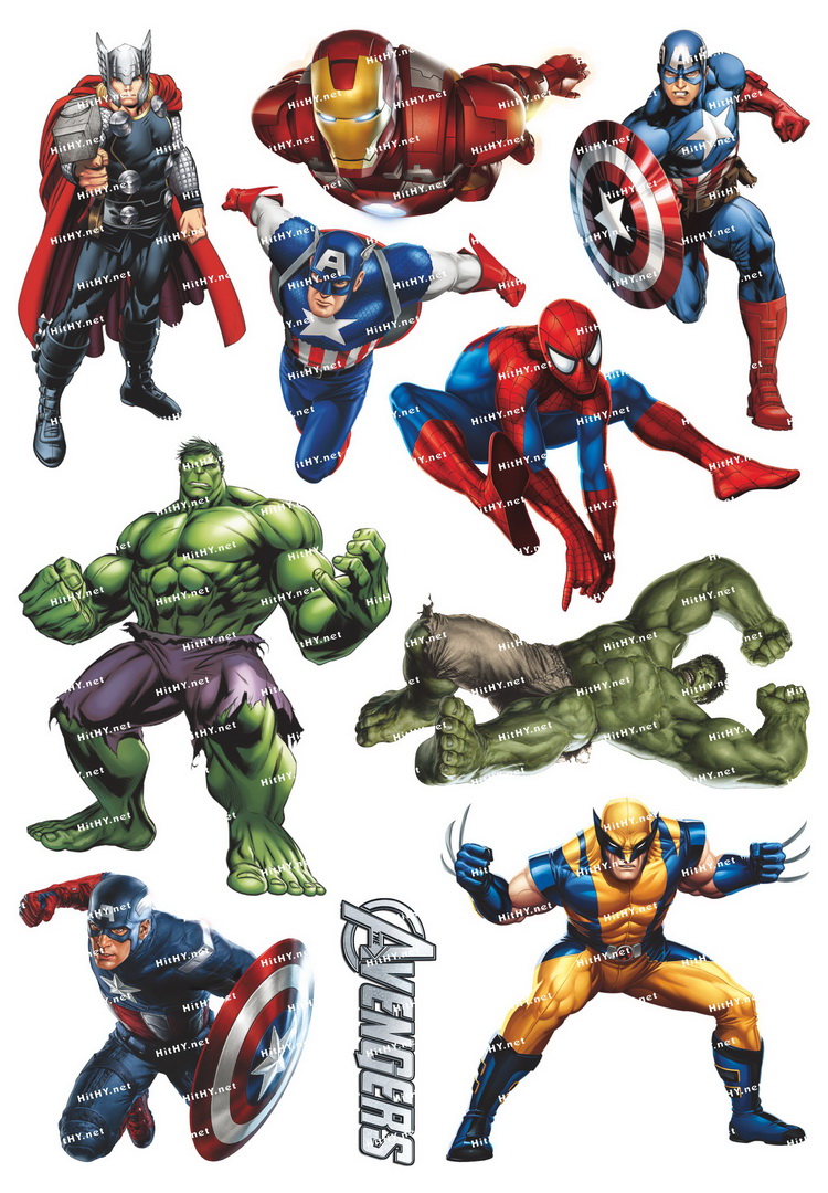 小号f0039-01漫威 钢铁侠美国队长卡通动漫电影笔记本旅行箱贴纸