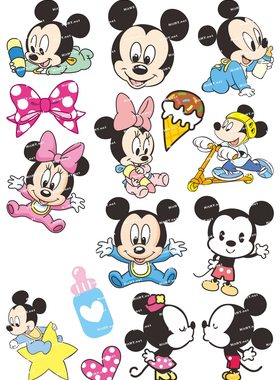 迪士尼米奇妙屋mickey旅行箱贴纸