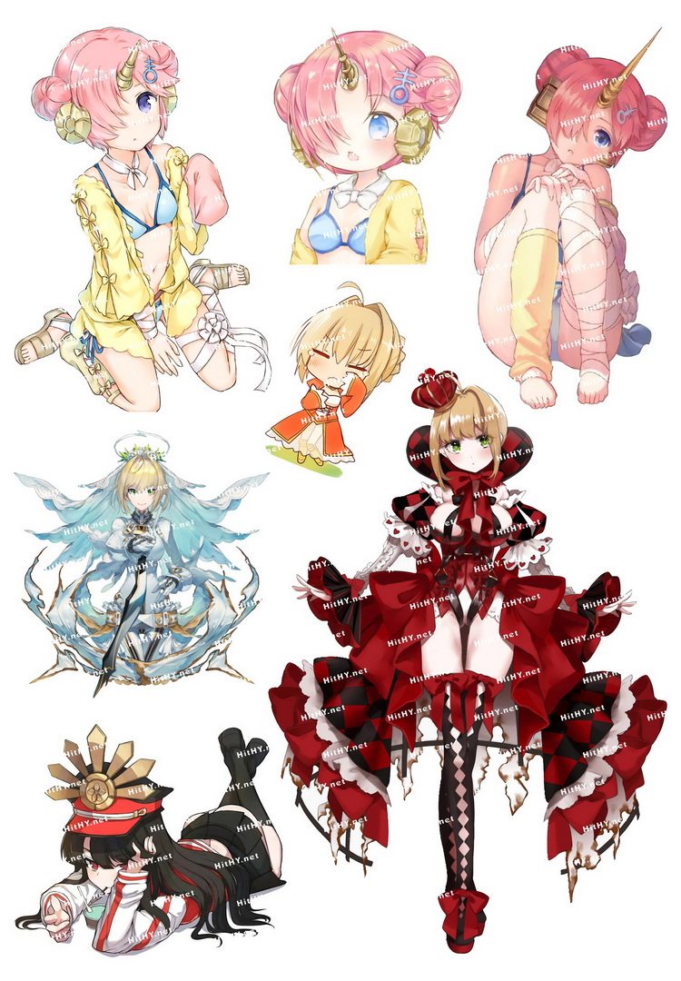 中号F0278-14Fate/Apocrypha/Extra动漫电脑手机旅行拉杆箱贴纸