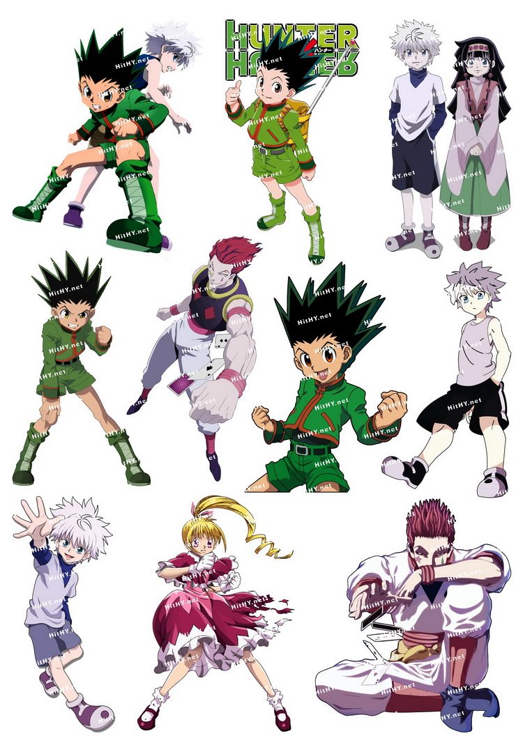 大号F0137-07全职猎人HUNTERxHUNTER卡通动漫笔记本旅行箱贴纸