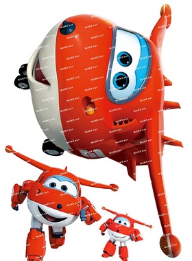 小号F0203-01超级飞侠卡通动漫笔记本死飞结它旅行拉杆箱贴纸防水