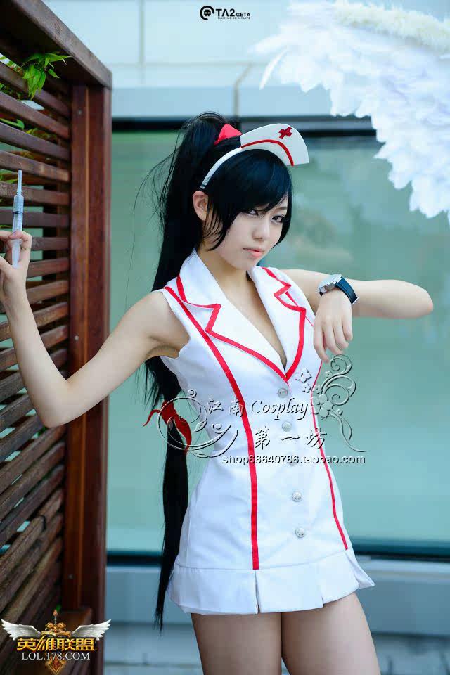 北熊cosplay服装出租 lol英雄联盟 护士阿卡丽cos服 商场活动演出
