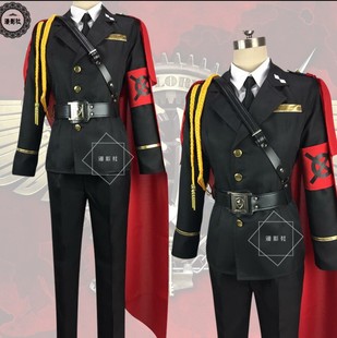 北熊cosplay服装出租 全职高手 黄少天cos服 帅气军装制服男租赁