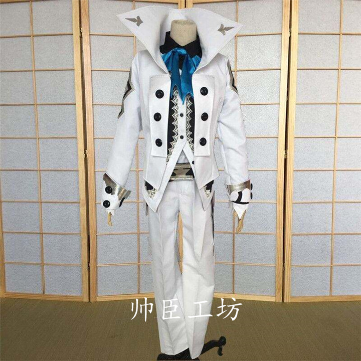 北熊cosplay服装出租 王者荣耀 赵云白执事COS服 男帅气军装