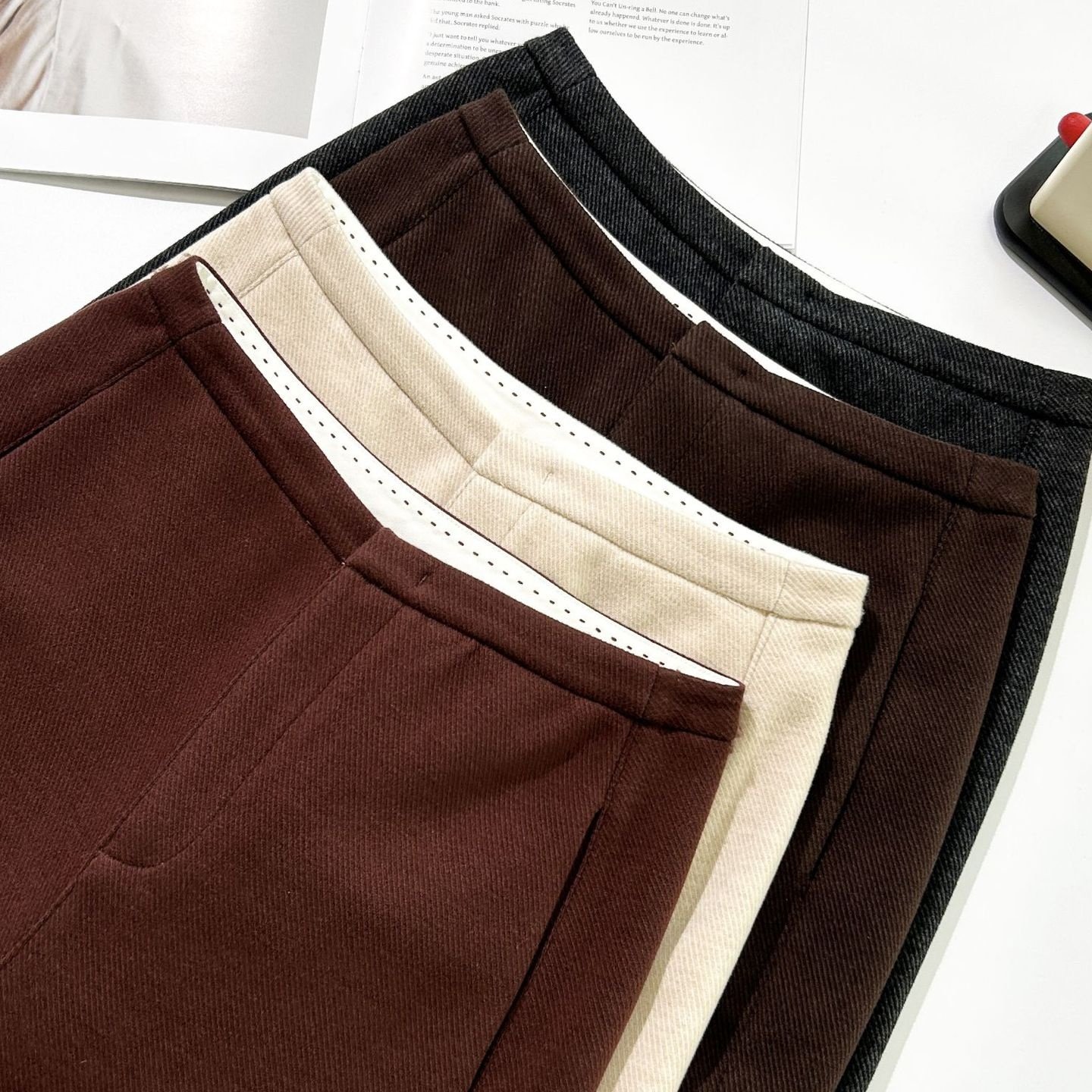 2026春蚕丝羊绒加厚毛呢阔腿裤灰色高腰气质休闲裤拖地加绒长裤女,女装/女士精品,休闲裤,淘宝优惠券,粉丝福利购,淘宝优惠卷