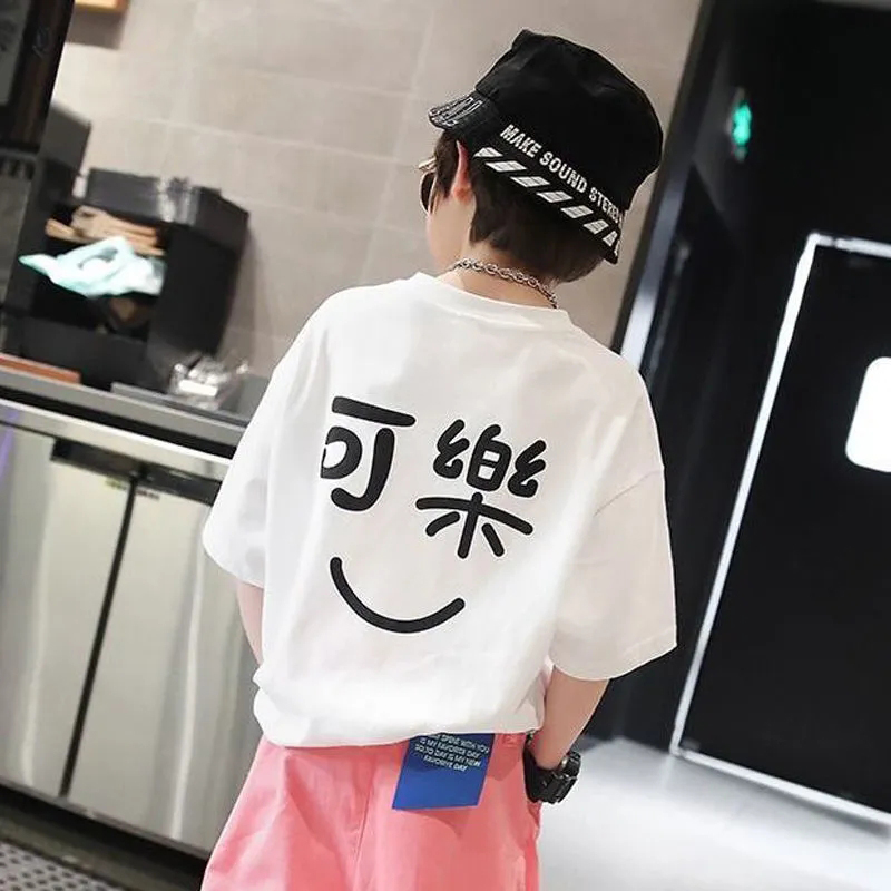 港风可乐短袖T恤儿童纯棉