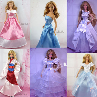 五件包邮正版娃衣迪士尼公主欧式礼服 电影主角婚纱女孩生日礼物